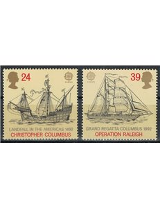 GREAT BRITAIN 1992 Europe 2v MNH**
