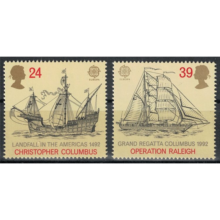 GREAT BRITAIN 1992 Europe 2v MNH**