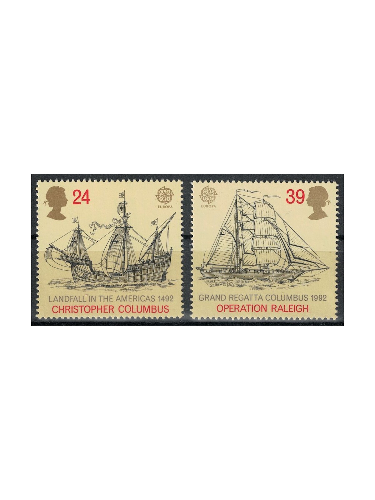 GRAN BRETAGNA 1992 Europa 2v MNH**