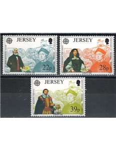 JERSEY 1992 Europa 3v MNH**