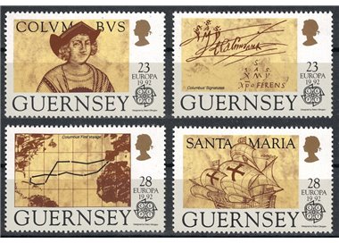 GUERNSEY 1992 Europa 4v MNH**