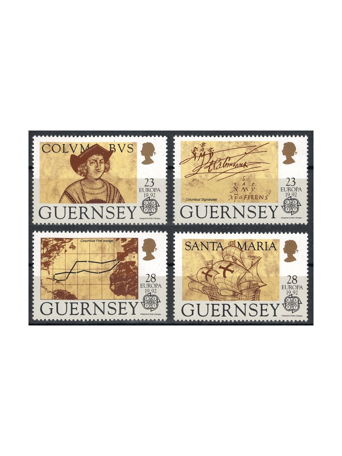 GUERNSEY 1992 Europa 4v MNH**