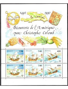 MONACO 1992 Europa BF MNH**