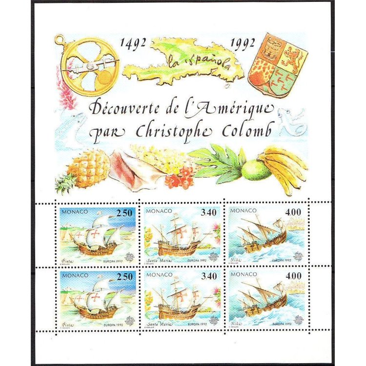 MONACO 1992 Europe s/s MNH**