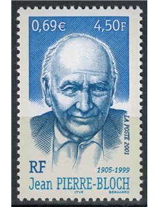 FRANCE 2001 Jean Pierre Bloch MNH**