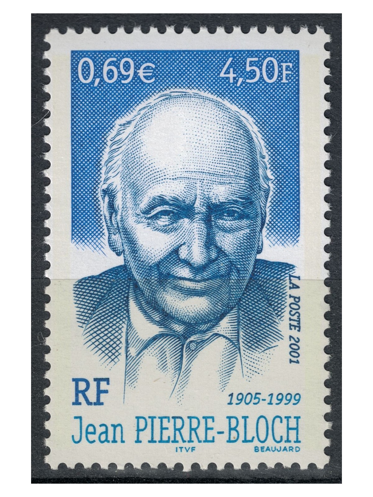 FRANCE 2001 Jean Pierre Bloch MNH**