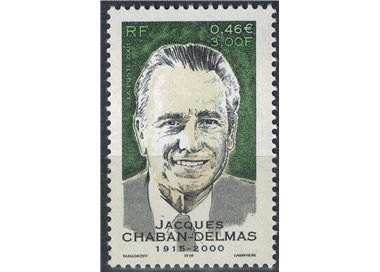 FRANCE 2001 Jacques Chaban Delmas MNH**