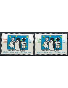 FRANCIA 2001 Servizio (Consiglio d'Europa) 2v MNH**
