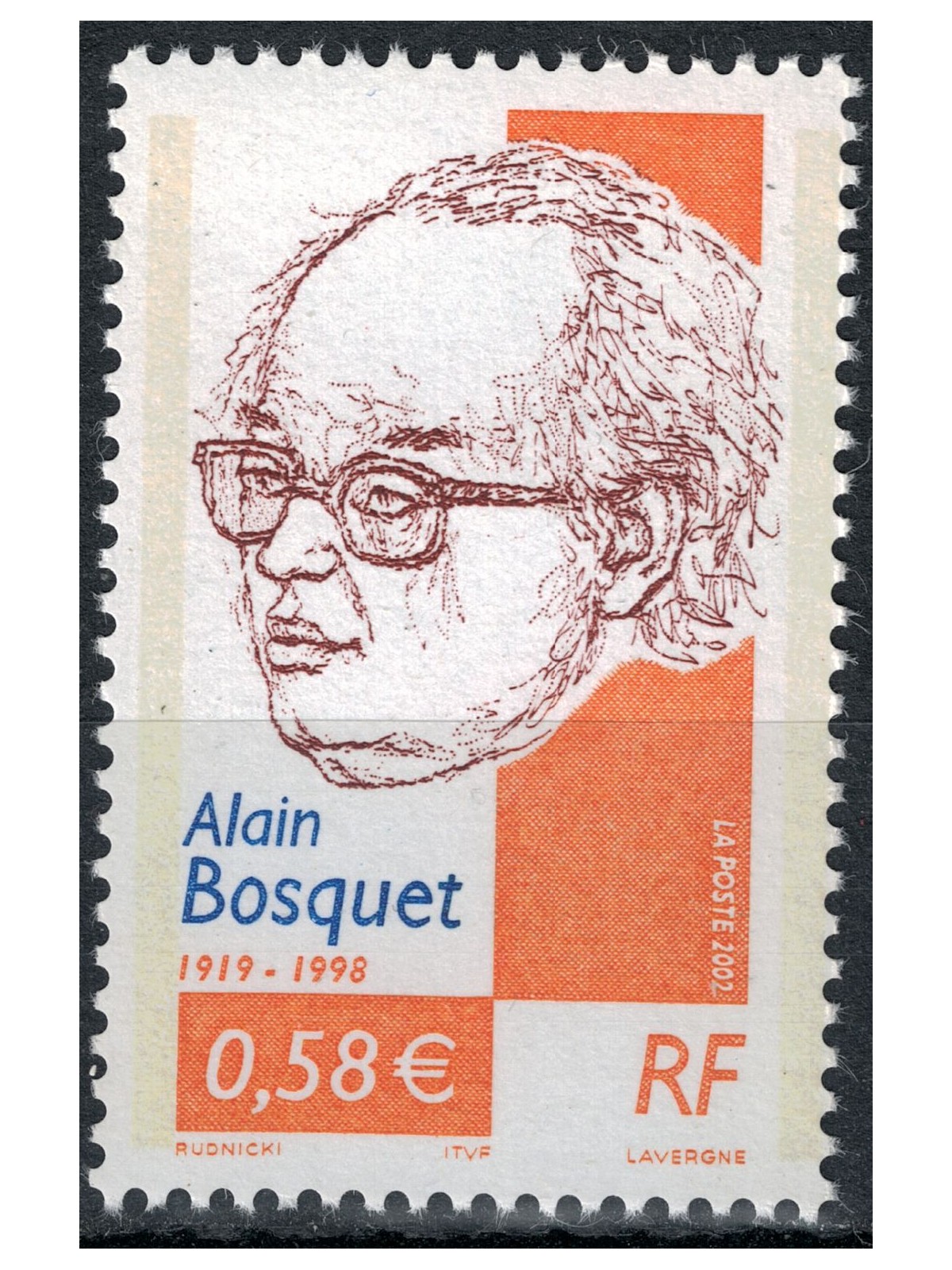 FRANCIA 2002 Alain Bosquet MNH**