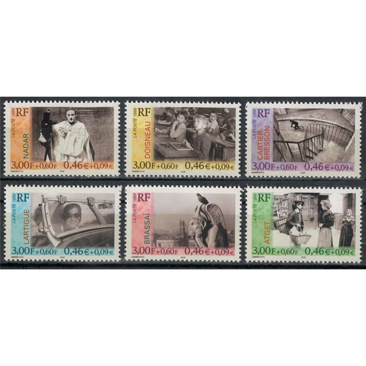 FRANCE 1999 Famous people, photographers 6v MNH**