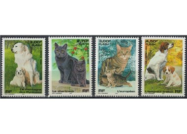 FRANCIA 1999 Gatti e cani 4v MNH**