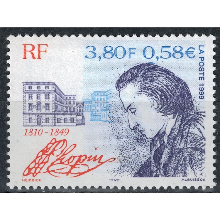 FRANCE 1999 Fryderyk Chopin MNH**