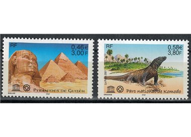 FRANCIA 2001 Francobolli di Servizio (UNESCO) 2v MNH**