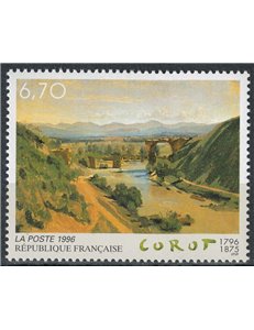 FRANCE 1996 Art (Jean Baptiste Corot) MNH**