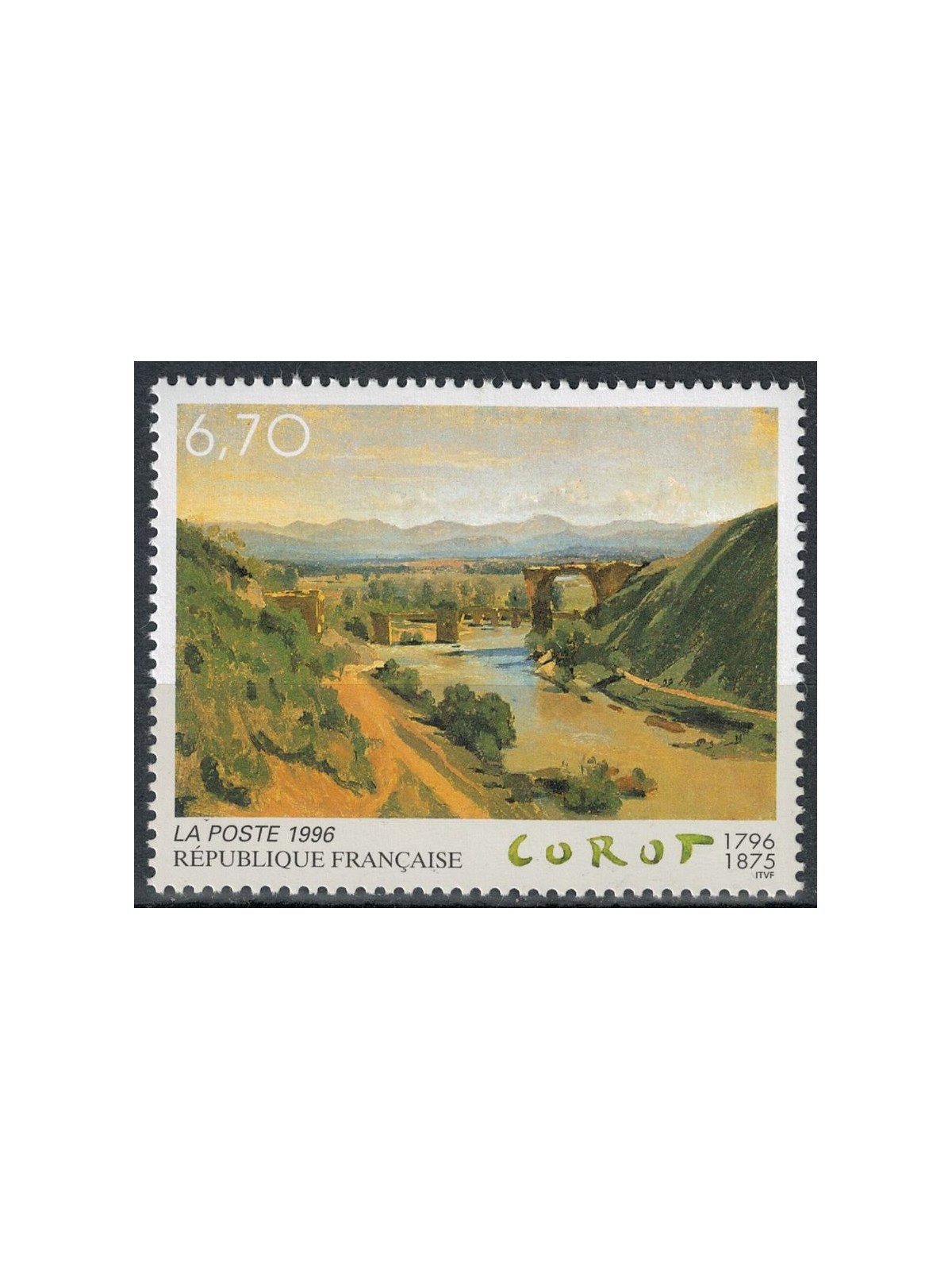 FRANCIA 1996 Arte (Jean Baptiste Corot) MNH**