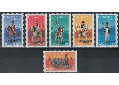 FRANCIA 2004 Napoleone e la Guardia Imperiale 6v MNH**
