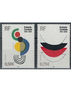 FRANCIA 2004 Entente Cordiale 2v MNH**