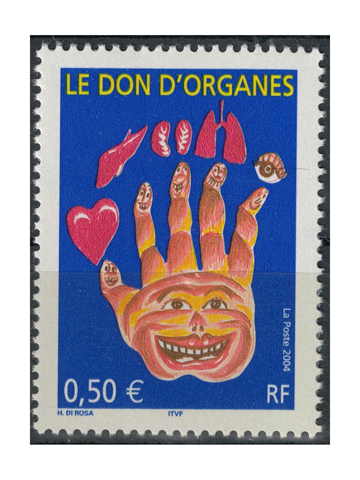 FRANCE 2004 Organ donation MNH**