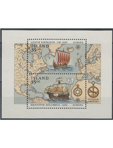 ICELAND 1992 Europe s/s MNH**