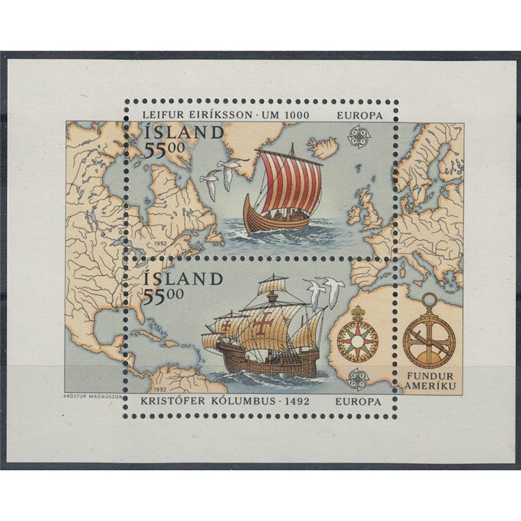 ISLANDA 1992 Europa BF MNH**