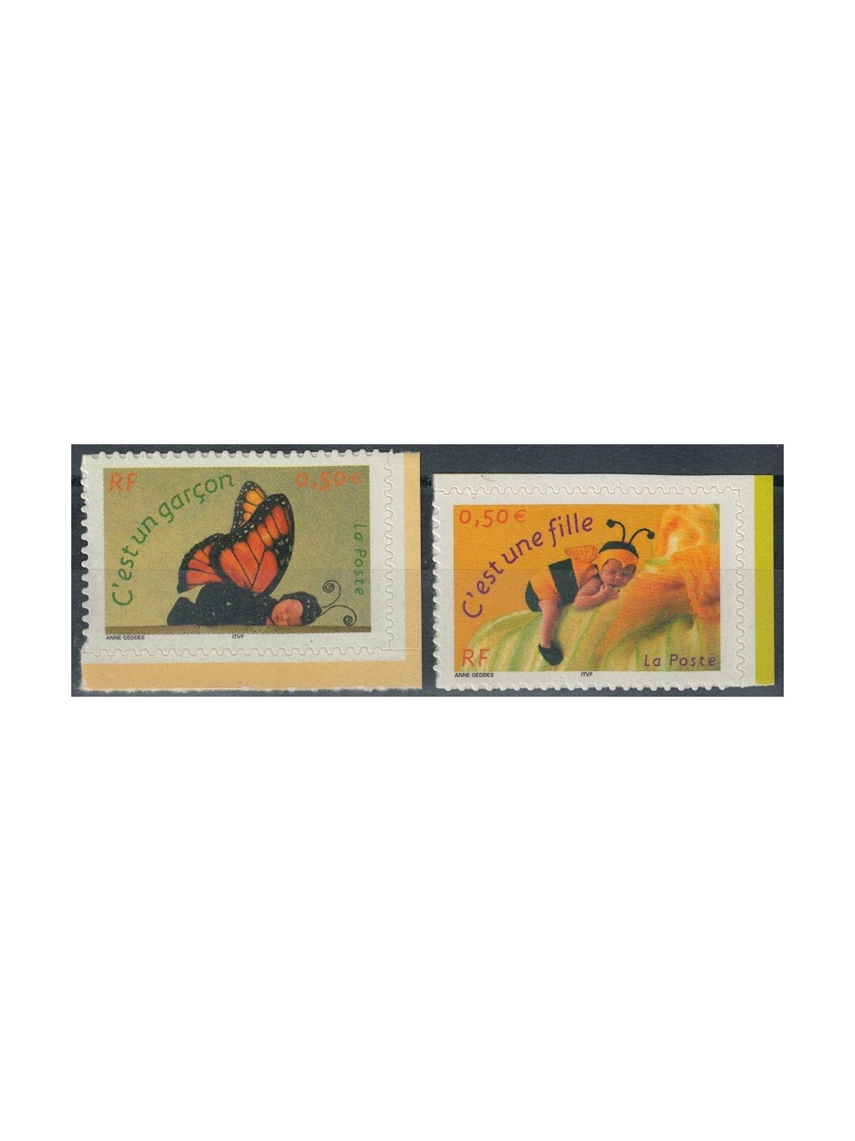 FRANCE 2004 Greeting stamps (male and female) s-a 2v MNH**