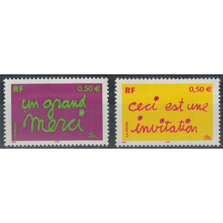 FRANCE 2004 Greeting stamps 2v MNH**
