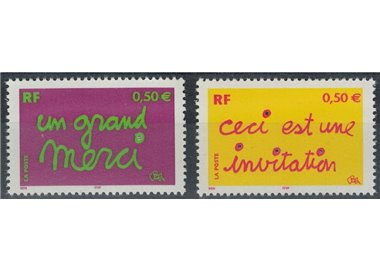 FRANCIA 2004 Francobolli augurali 2v MNH**