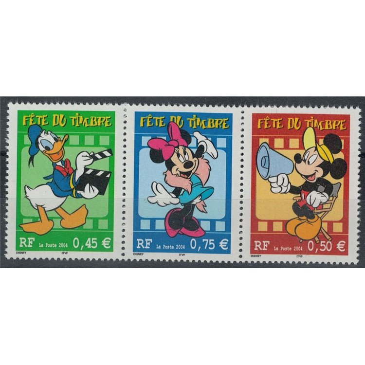 FRANCIA 2004 Giornata del francobollo 3v da LB MNH**