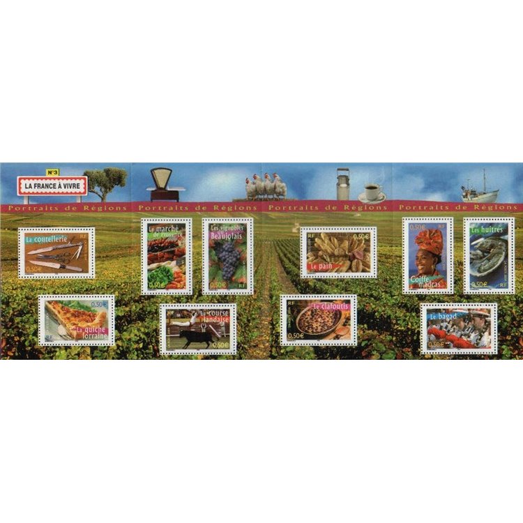 FRANCE 2004 French Regions (3rd series) s/s MNH**