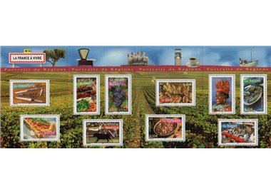 FRANCIA 2004 Regioni francesi (3ª serie) BF MNH**
