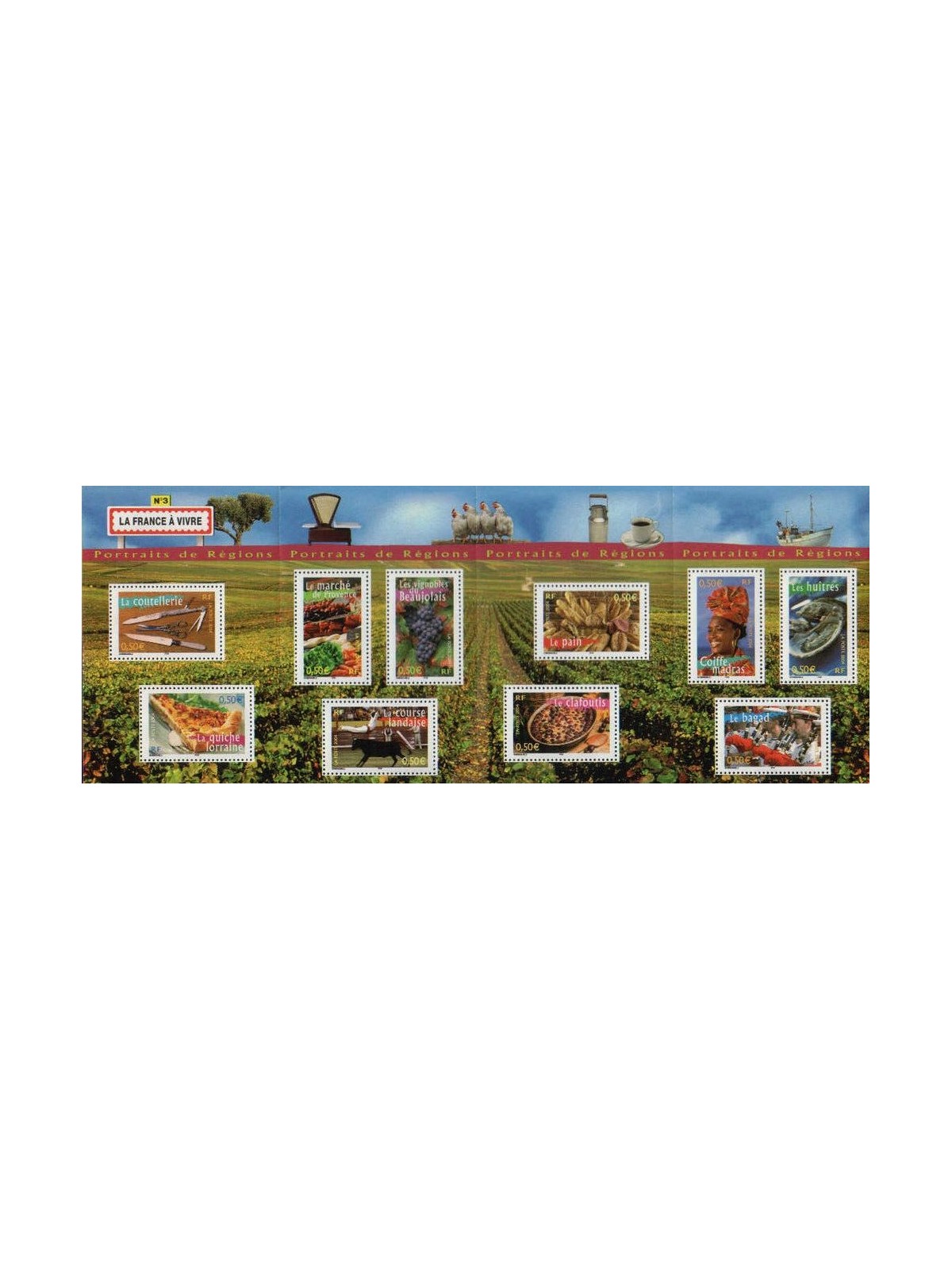 FRANCIA 2004 Regioni francesi (3ª serie) BF MNH**