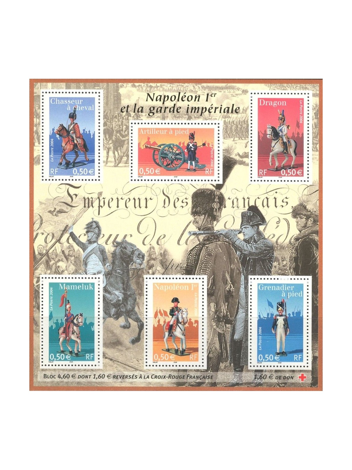 FRANCE 2004 Napoleon and the Imperial Guard s/s MNH**