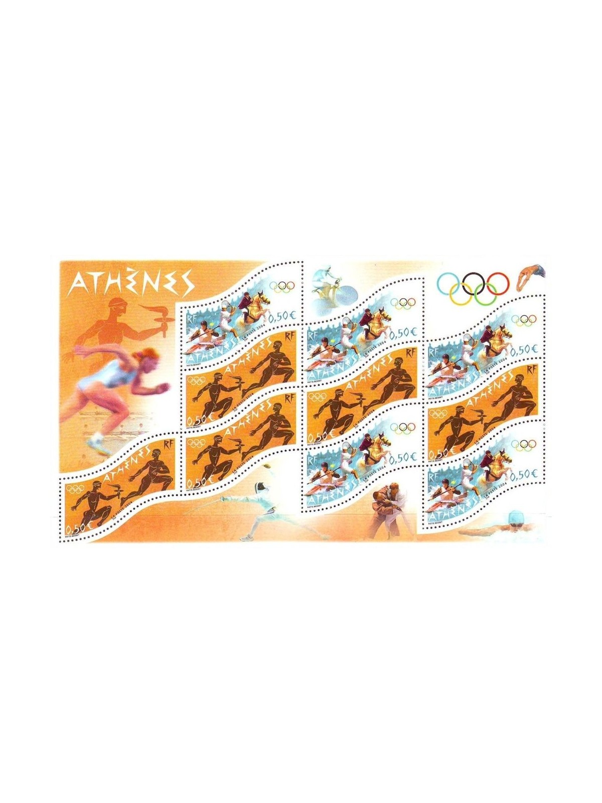 FRANCE 2004 Athens Olympics s/s MNH**