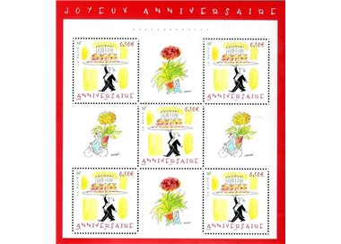 FRANCE 2004 Greeting Stamps (Birthday) s/s MNH**