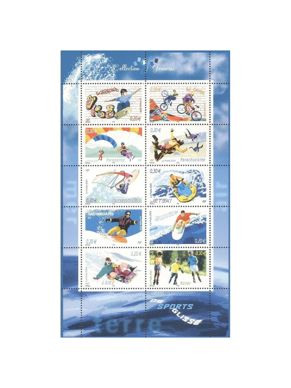 FRANCE 2004 Youth Collection (Sport) s/s MNH**