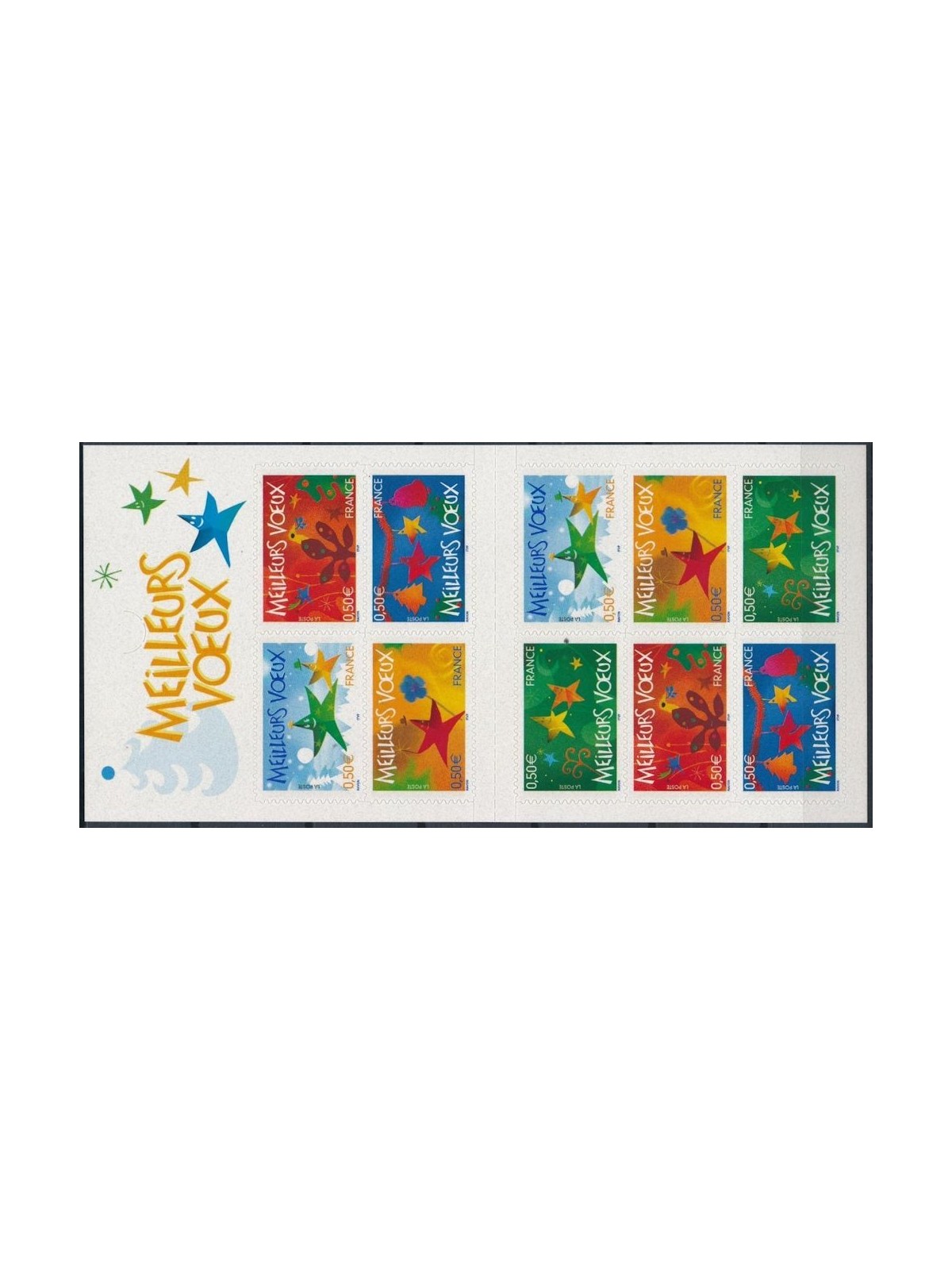FRANCE 2004 New Year's Greetings booklet MNH**