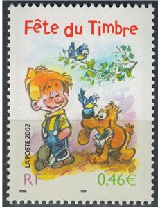 FRANCE 2002 Stamp Day (Boule & Bill) MNH**