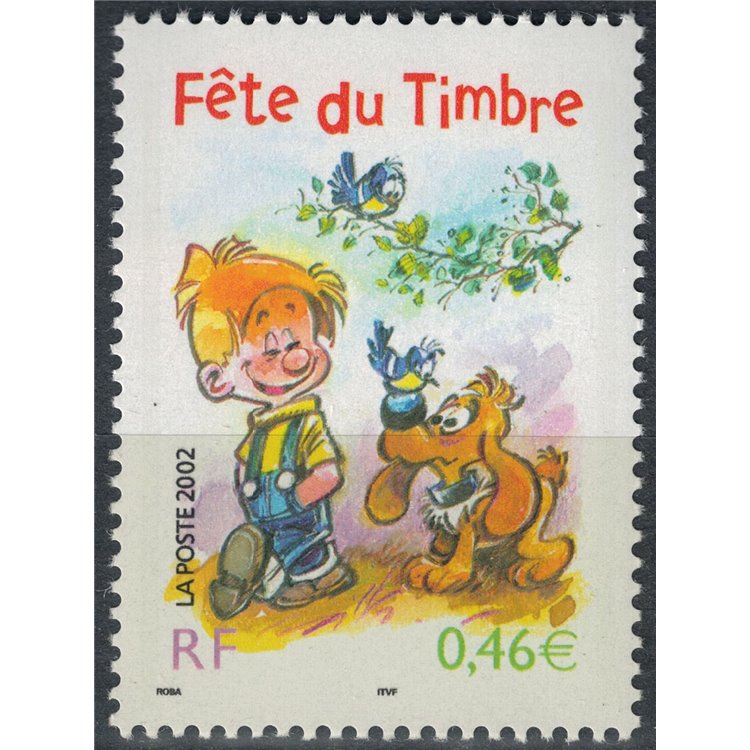 FRANCE 2002 Stamp Day (Boule & Bill) MNH**