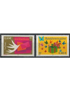 FRANCE 2002 Greeting stamps 2v MNH**