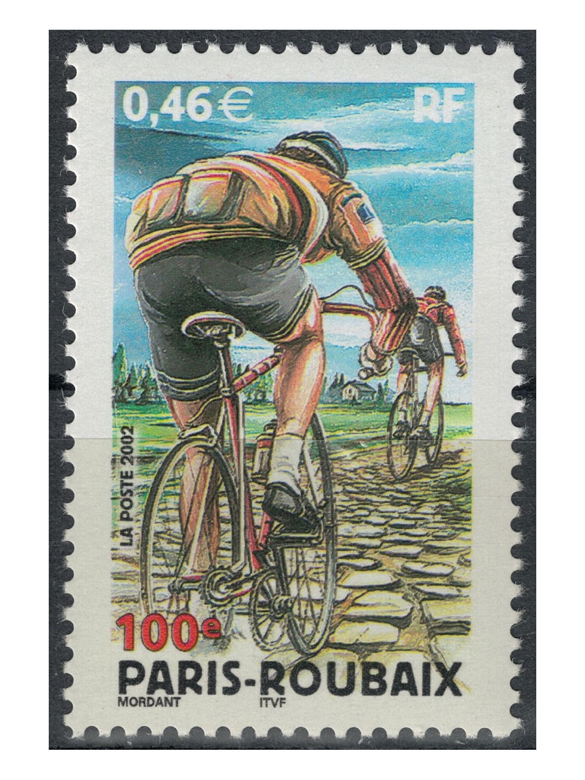 FRANCE 2002 Cycling (Paris-Roubaix) MNH**