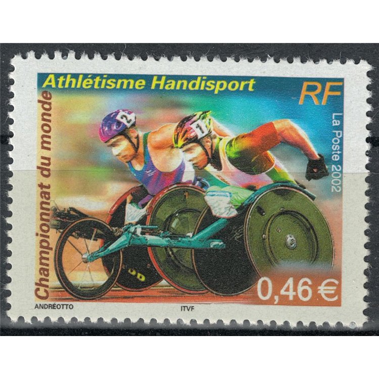 FRANCE 2002 Athletics for the Disabled MNH**
