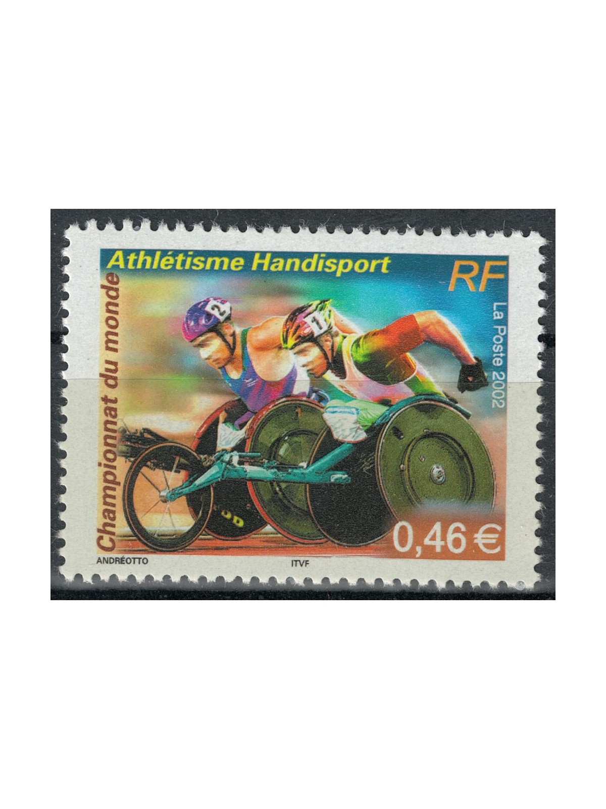 FRANCE 2002 Athletics for the Disabled MNH**