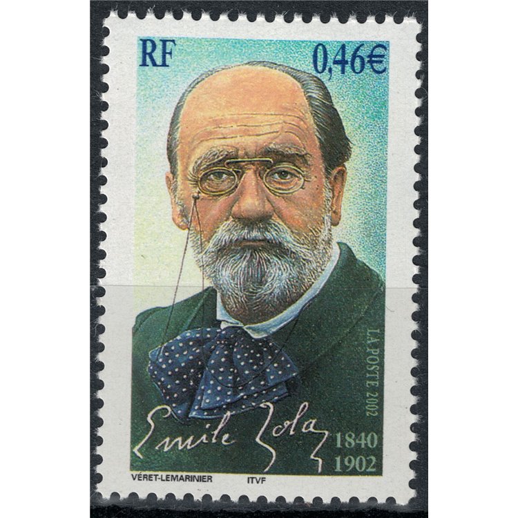 FRANCIA 2002 Emile Zola MNH**