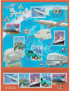 FRANCIA 2002 Il XX secolo (Mezzi di Trasporto) BF MNH**