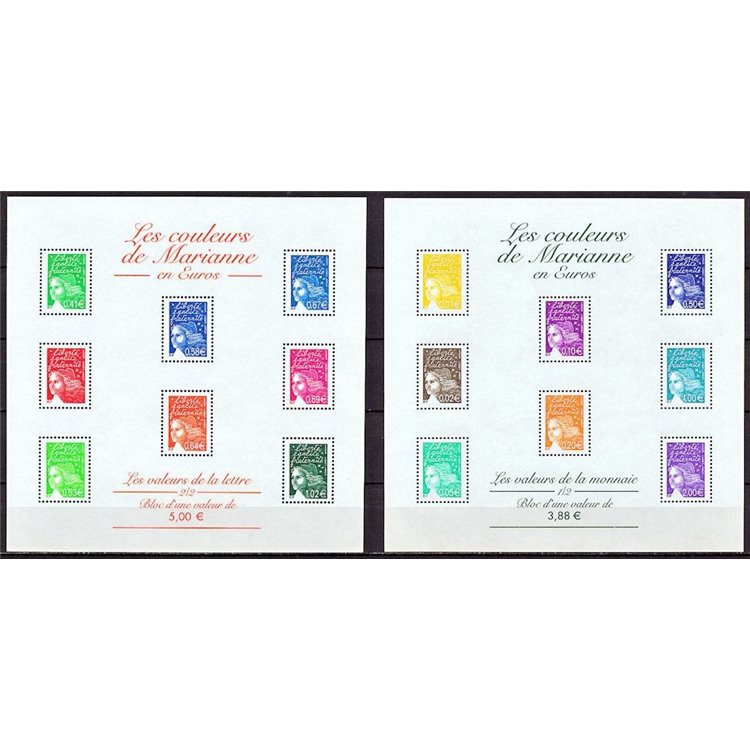 FRANCIA 2002 Marianna del 14 luglio 2 BF MNH**