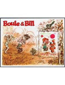 FRANCIA 2002 Giornata del francobollo (Boule & Bill) BF MNH**