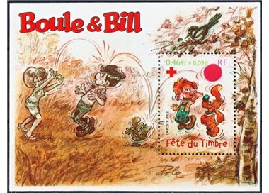 FRANCIA 2002 Giornata del francobollo (Boule & Bill) BF MNH**