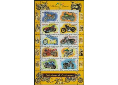 FRANCE 2002 Youth Collection, Motorcycles s/s MNH**