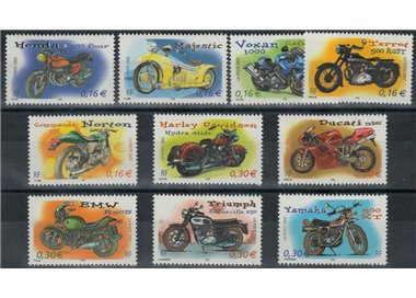 FRANCIA 2002 Collezione giovane, Motociclette 10v MNH**
