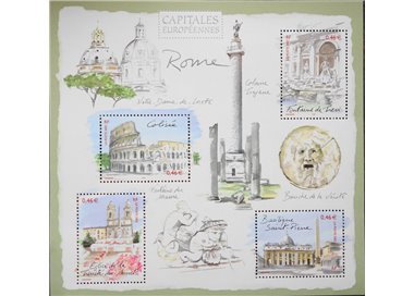 FRANCIA 2002 Capitali europee (Roma) BF MNH**
